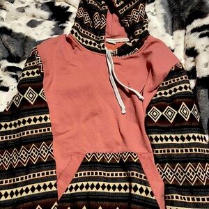 Pink Aztec soft and comfy very warm and super cute